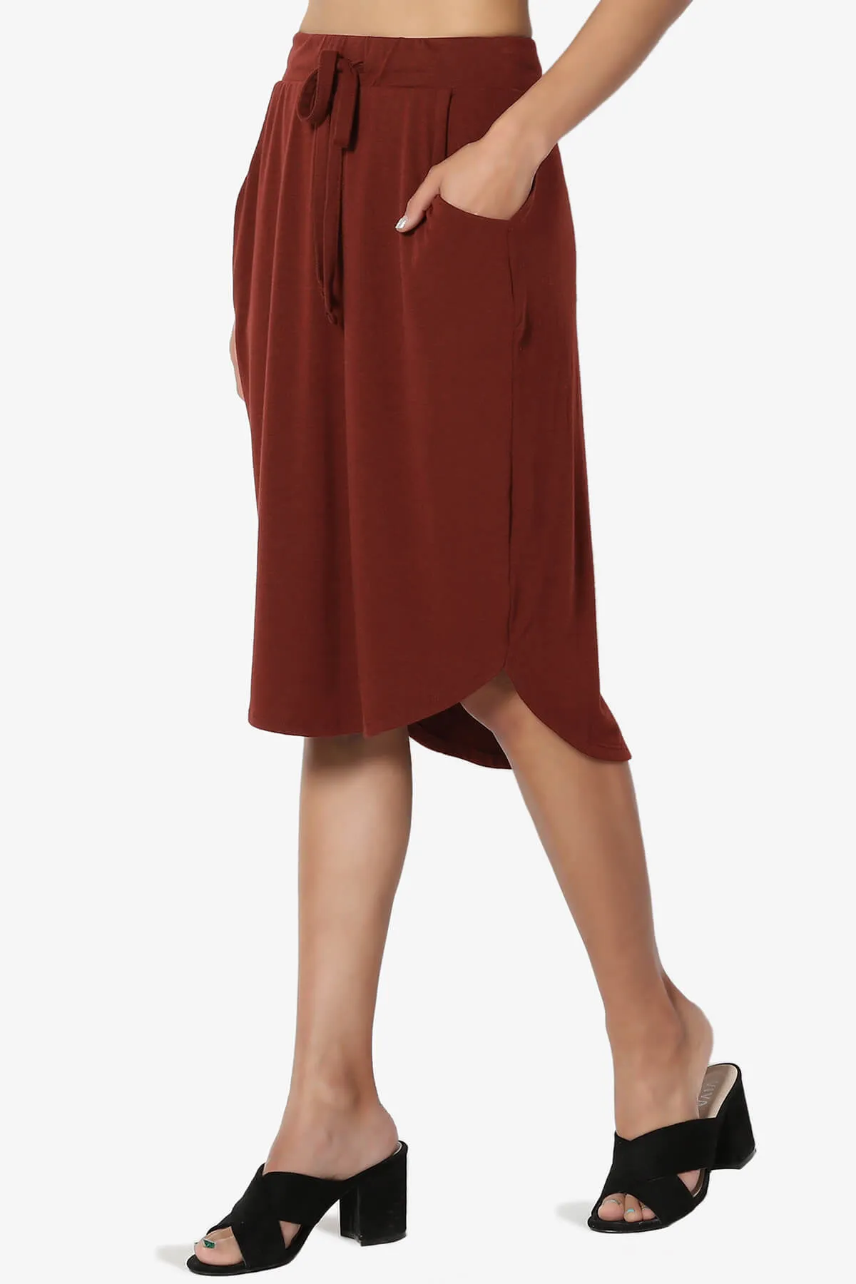 Eclipse Drawstring Midi Skirt