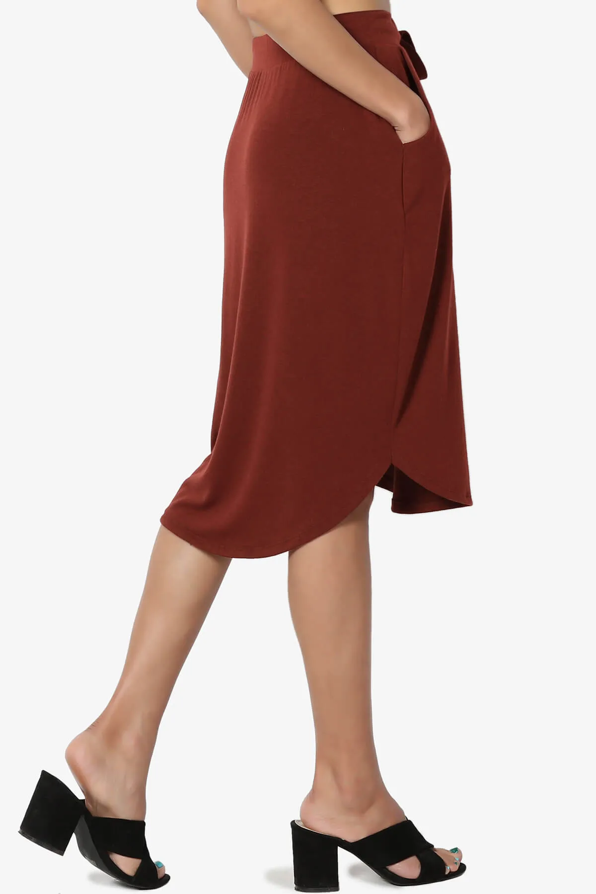 Eclipse Drawstring Midi Skirt