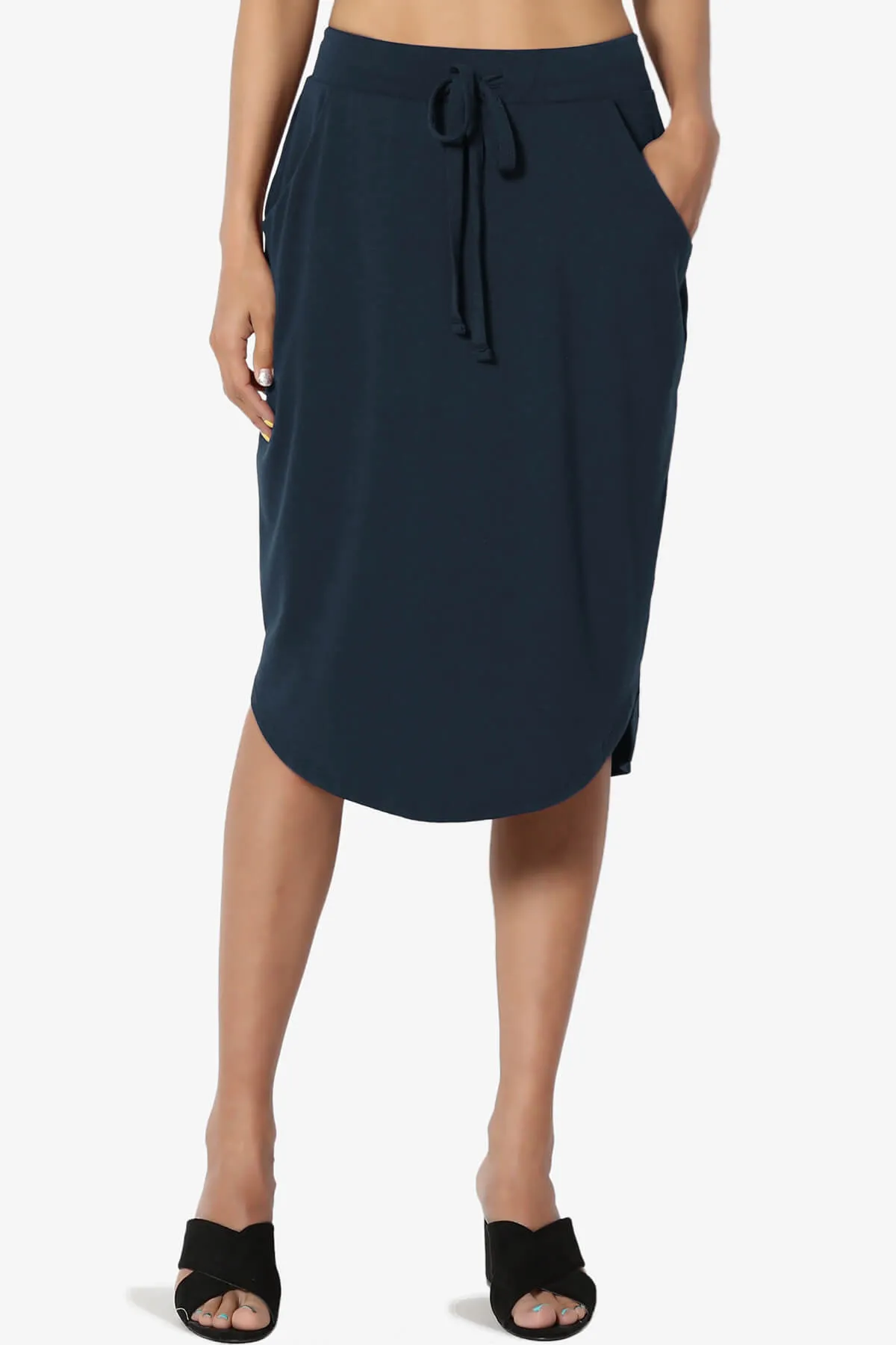Eclipse Drawstring Midi Skirt
