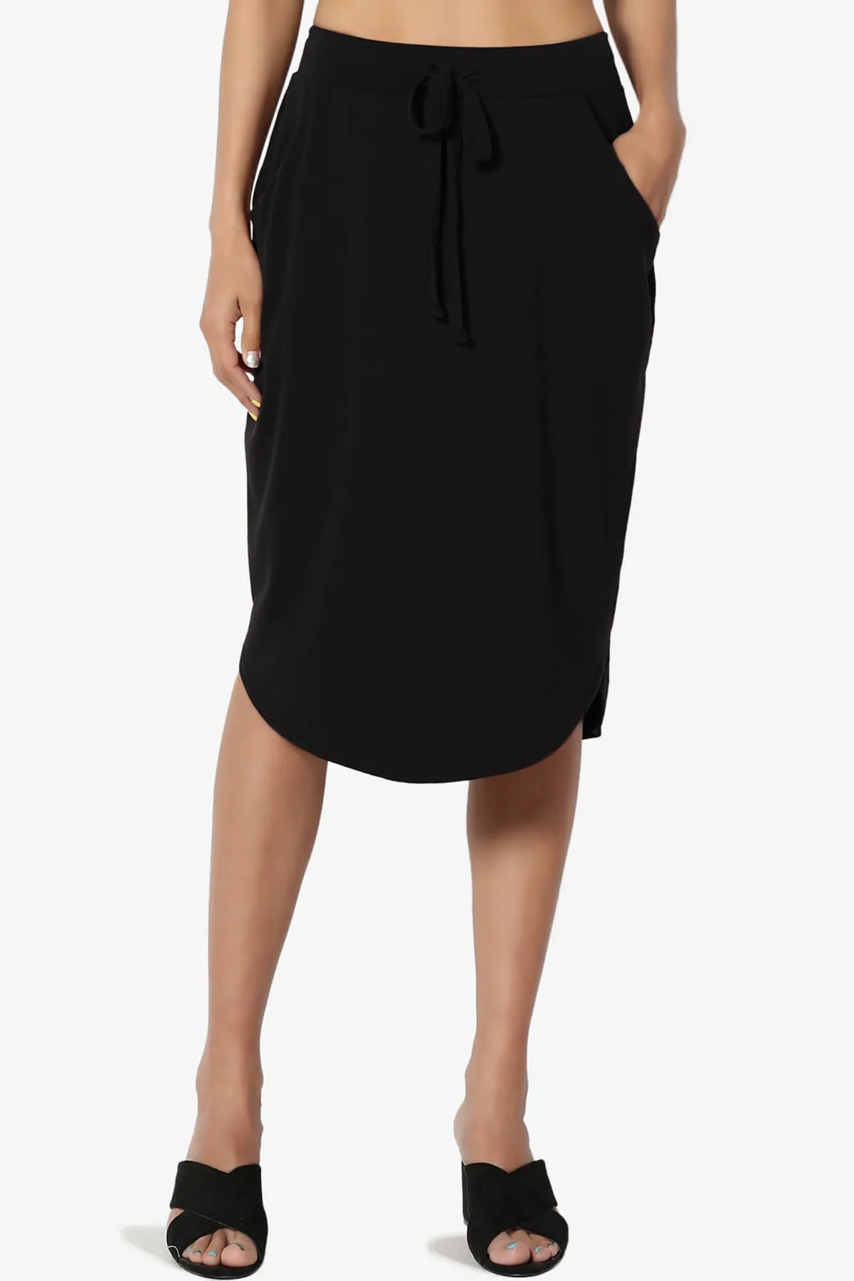 Eclipse Drawstring Midi Skirt