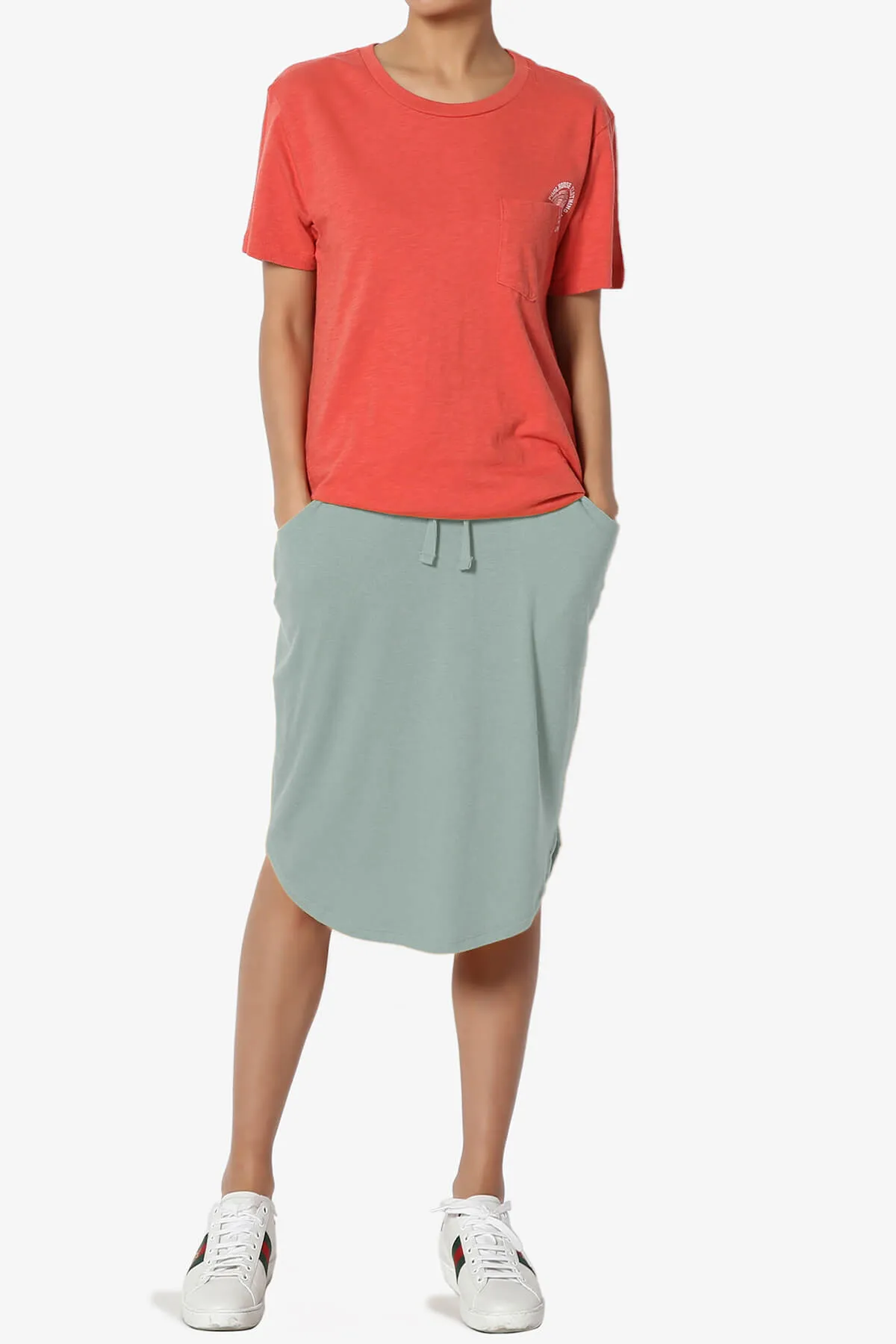 Eclipse Drawstring Midi Skirt
