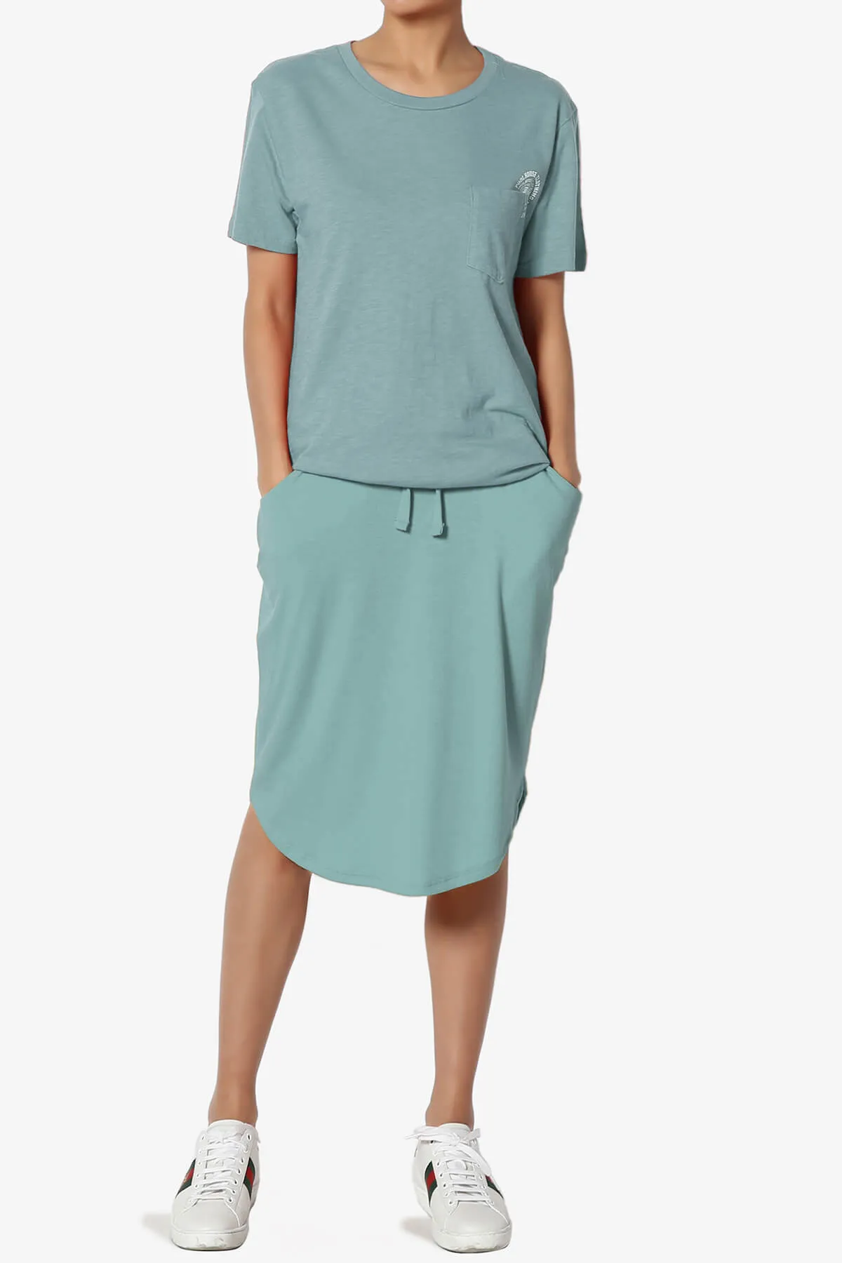 Eclipse Drawstring Midi Skirt