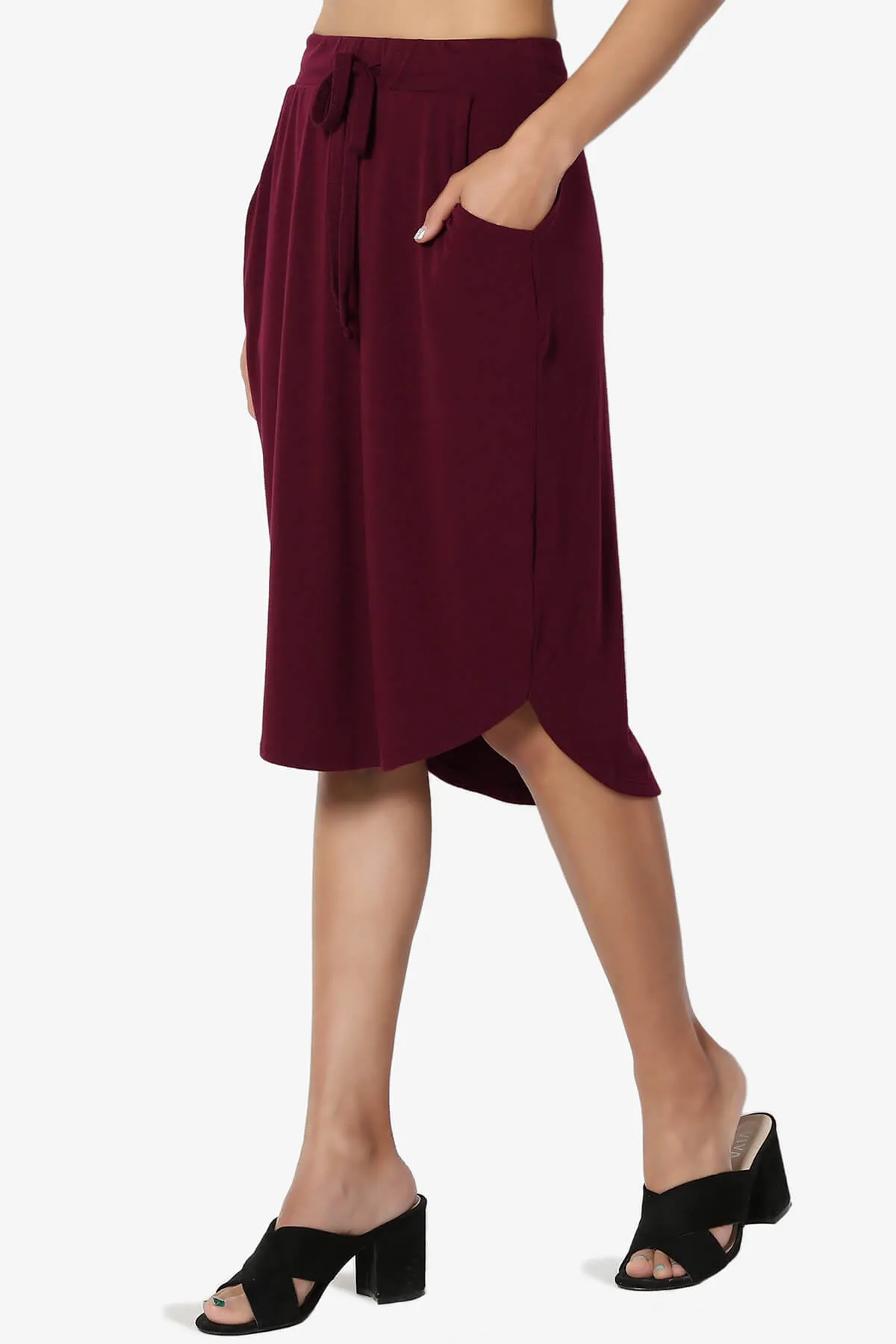 Eclipse Drawstring Midi Skirt