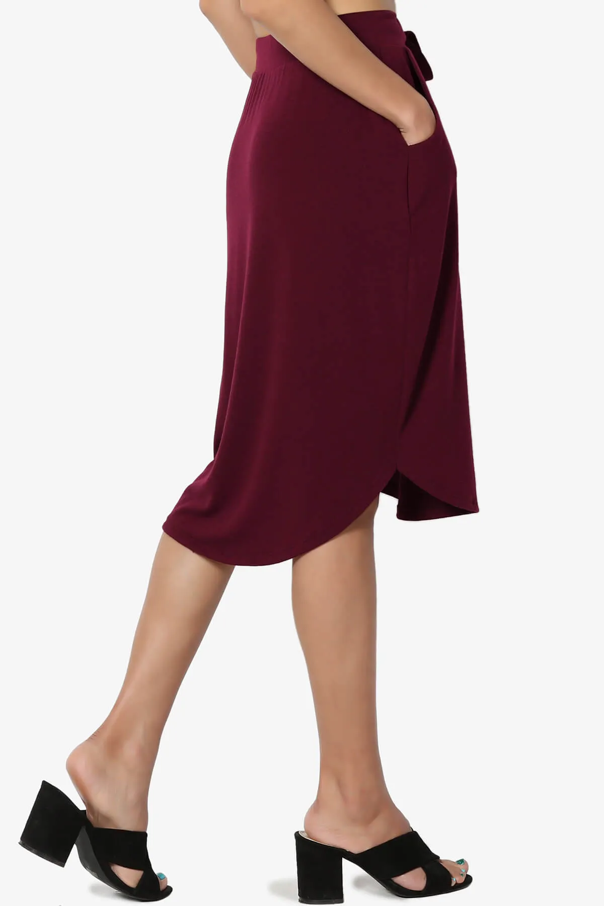 Eclipse Drawstring Midi Skirt