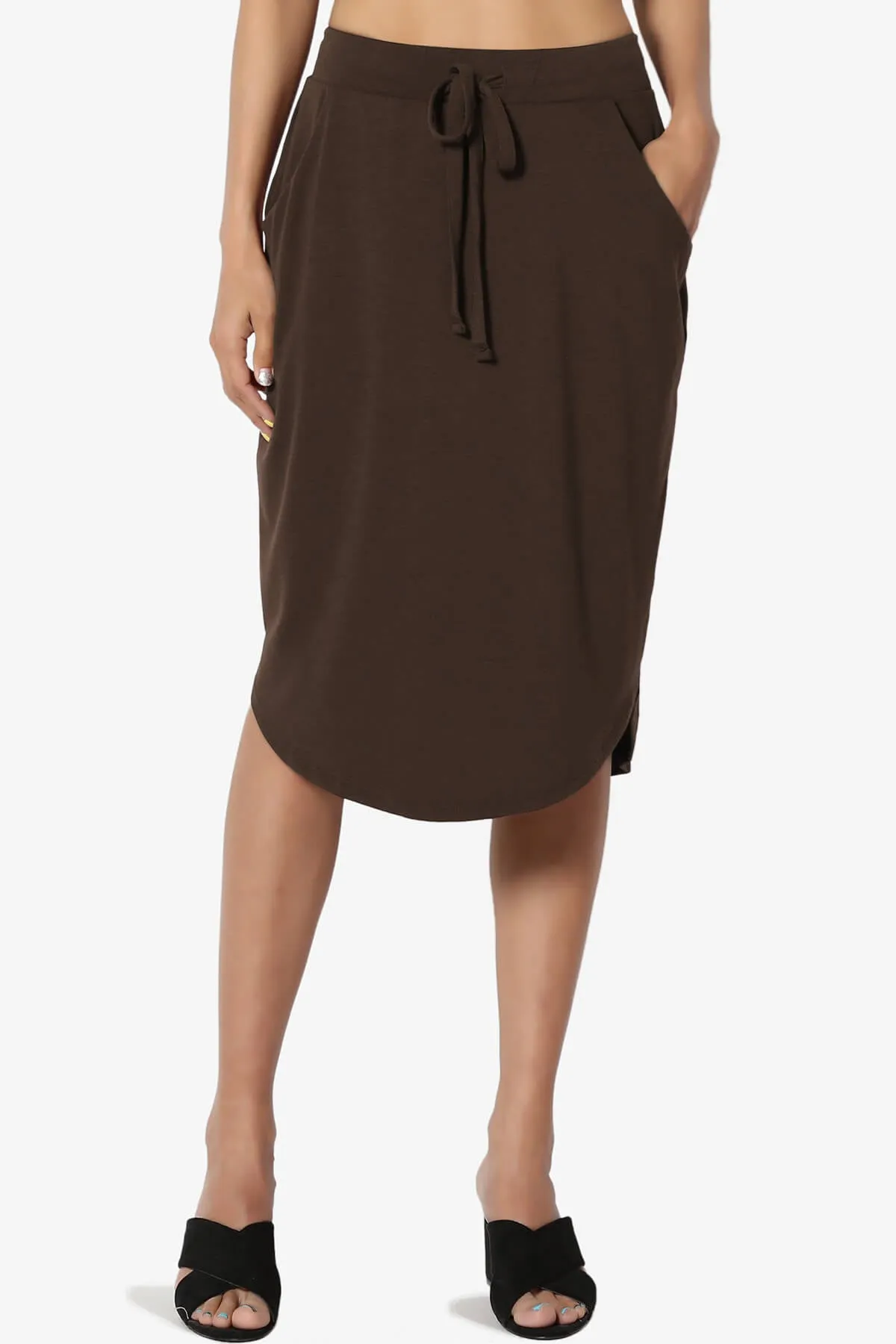 Eclipse Drawstring Midi Skirt