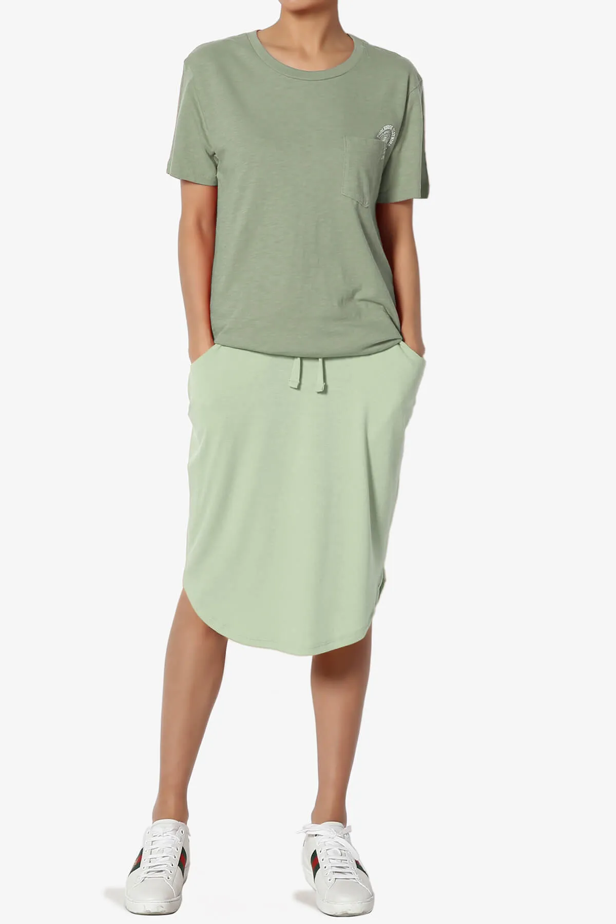 Eclipse Drawstring Midi Skirt