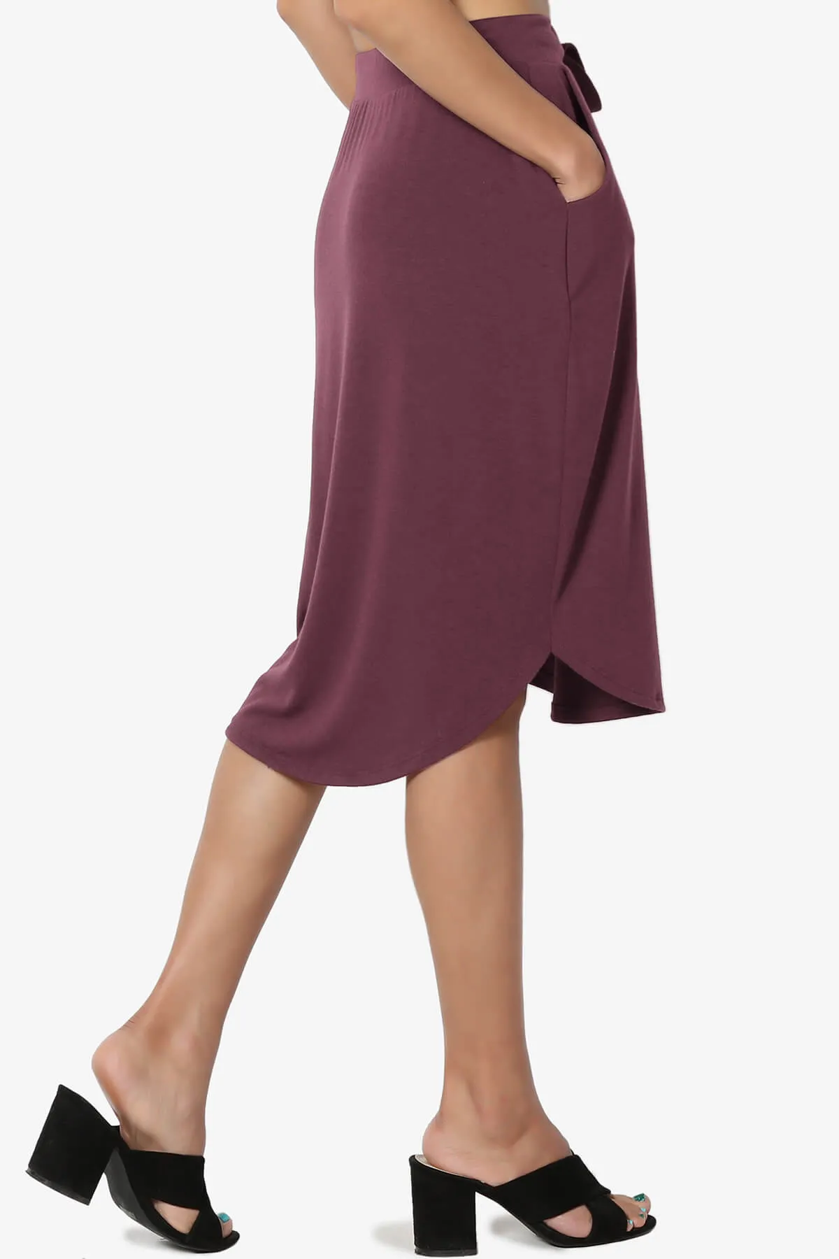 Eclipse Drawstring Midi Skirt
