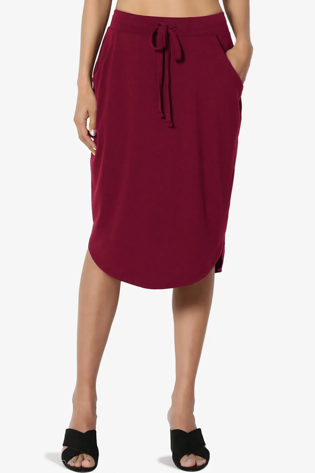 Eclipse Drawstring Midi Skirt