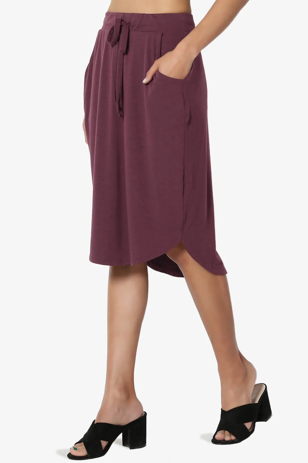Eclipse Drawstring Midi Skirt