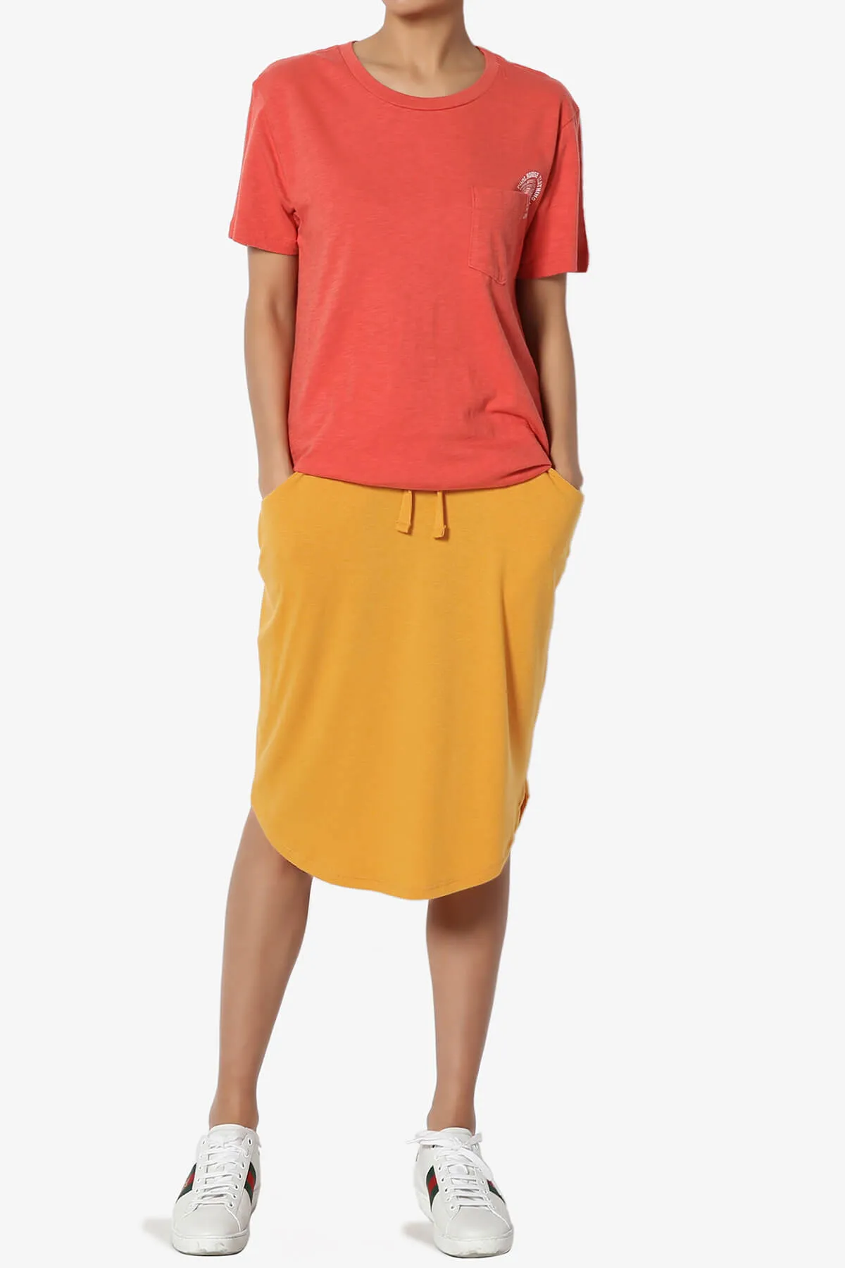 Eclipse Drawstring Midi Skirt