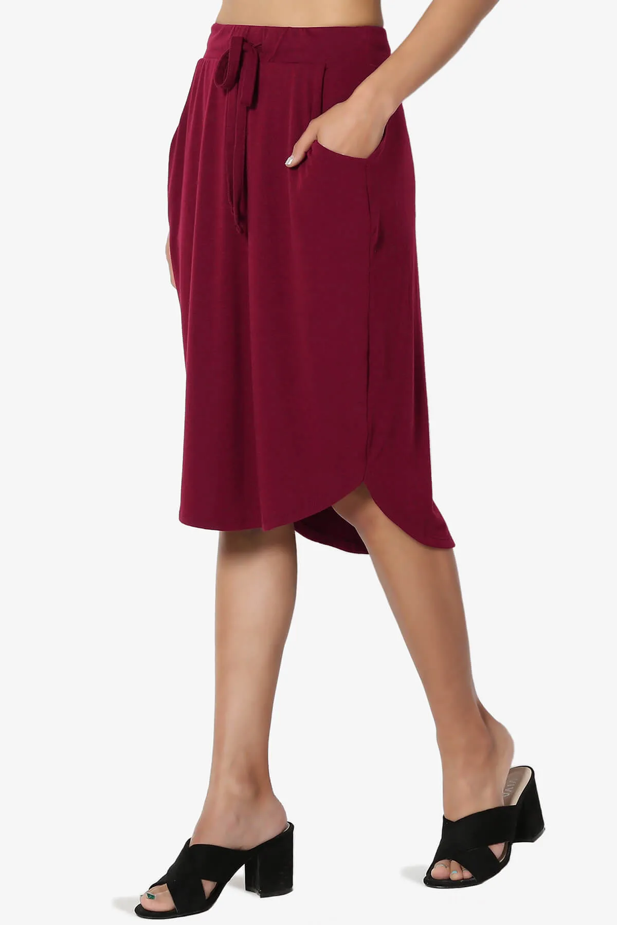 Eclipse Drawstring Midi Skirt