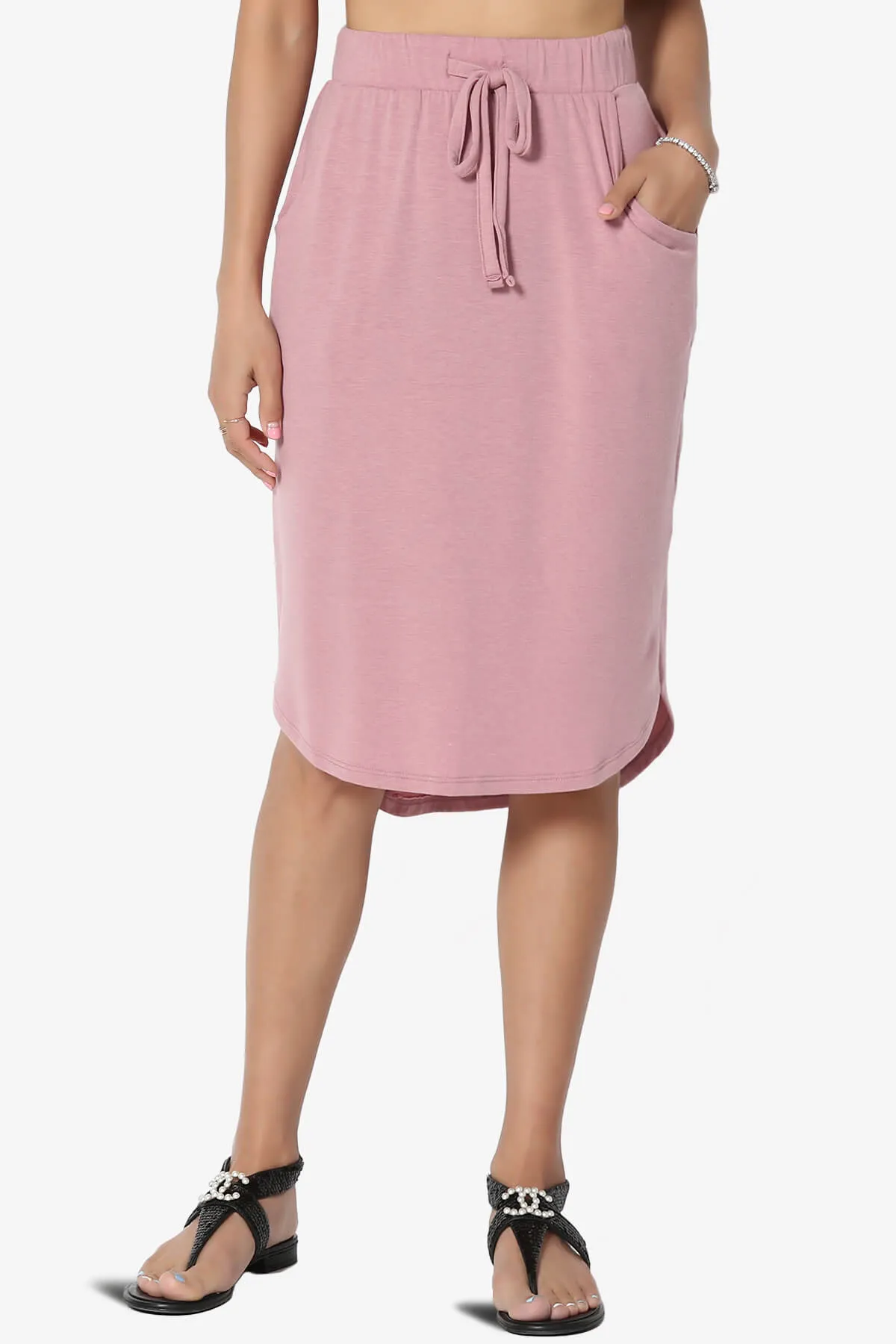 Eclipse Drawstring Midi Skirt