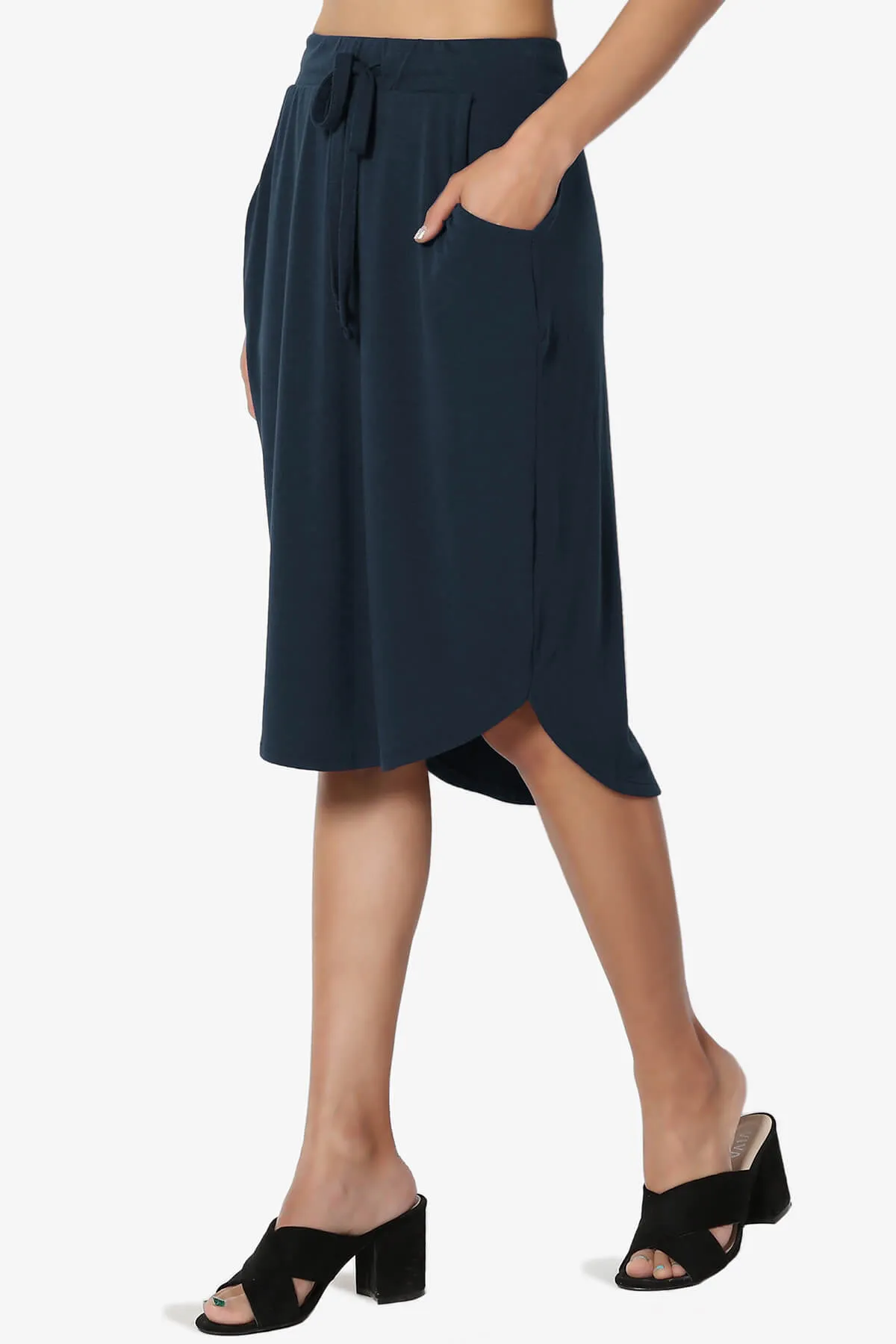 Eclipse Drawstring Midi Skirt