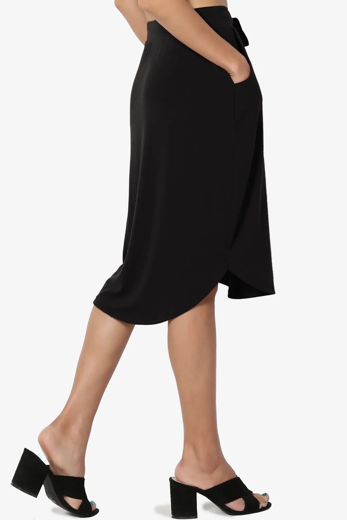 Eclipse Drawstring Midi Skirt