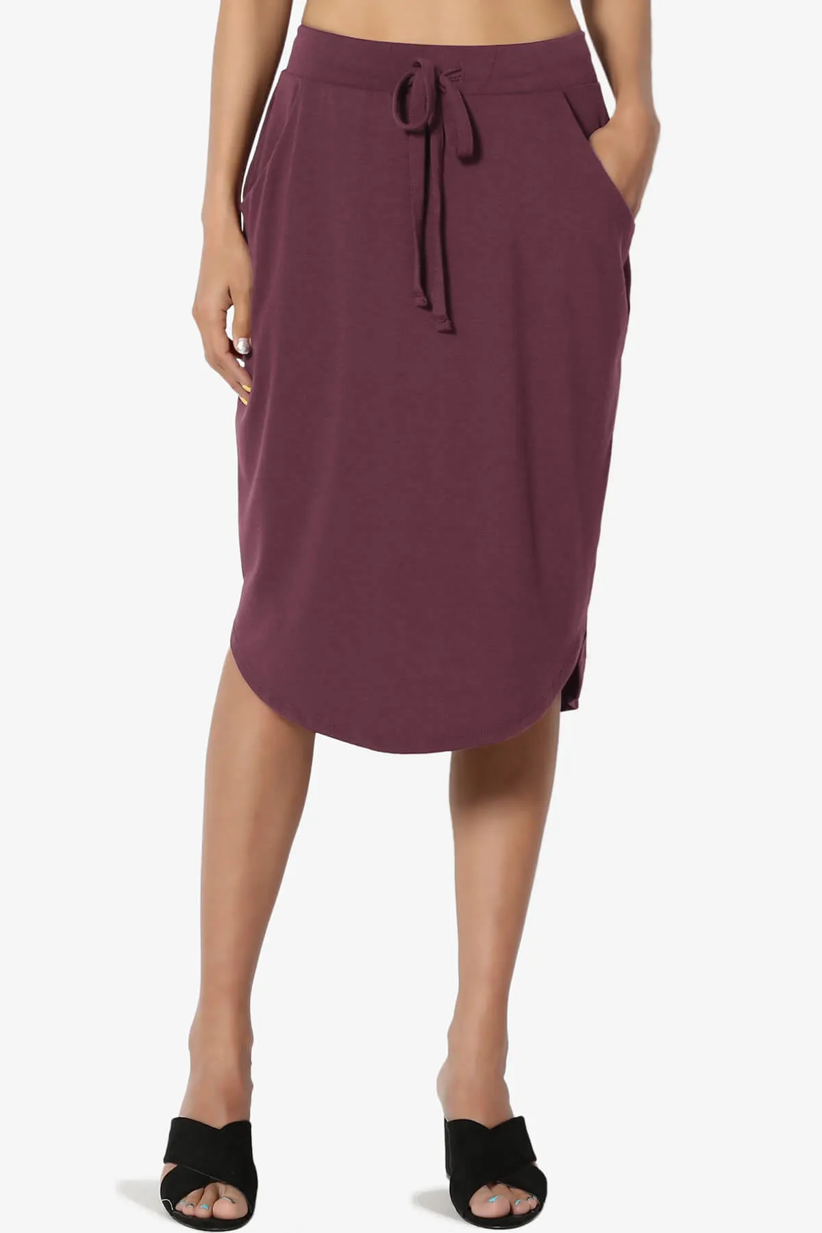 Eclipse Drawstring Midi Skirt