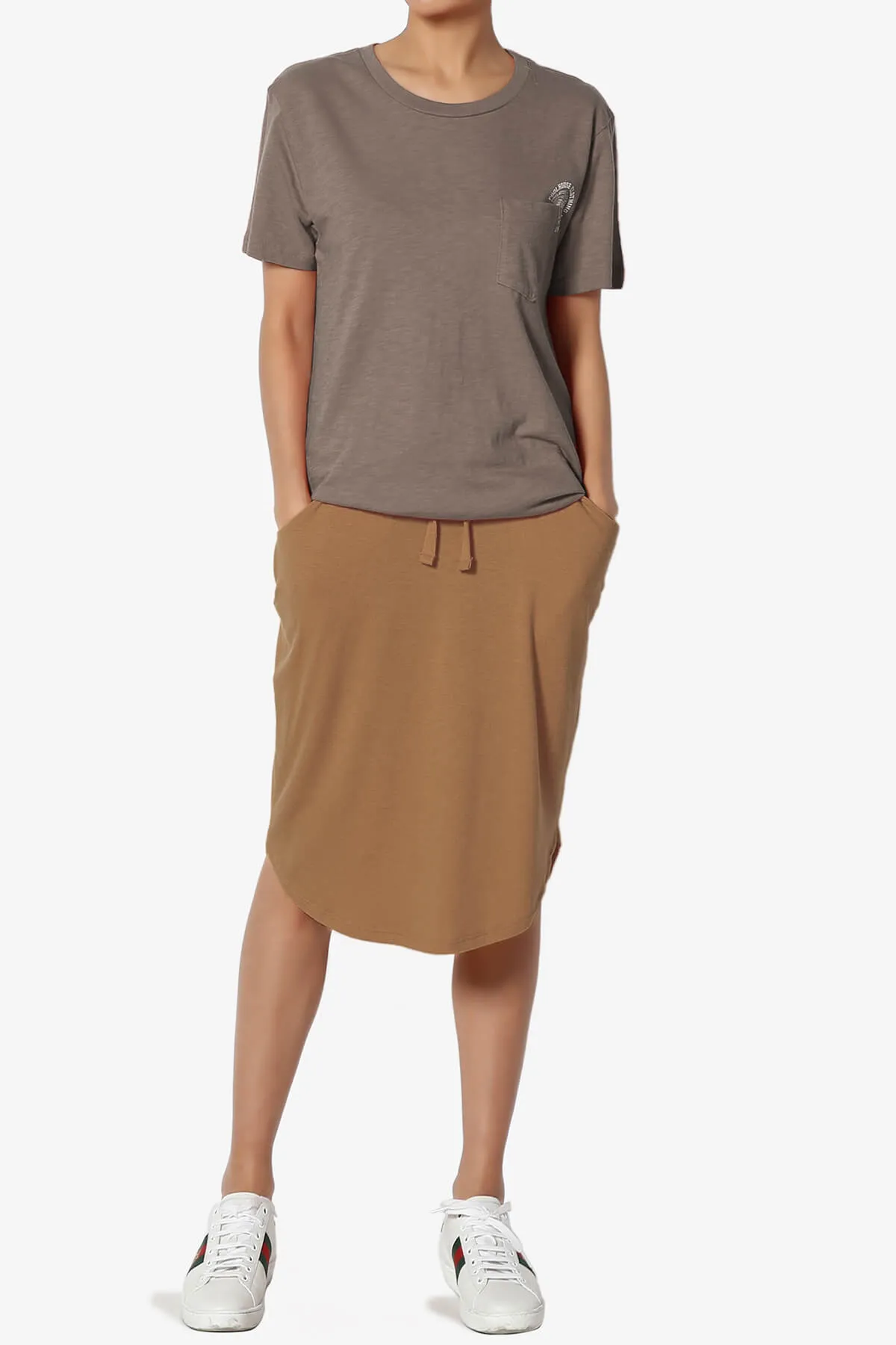 Eclipse Drawstring Midi Skirt