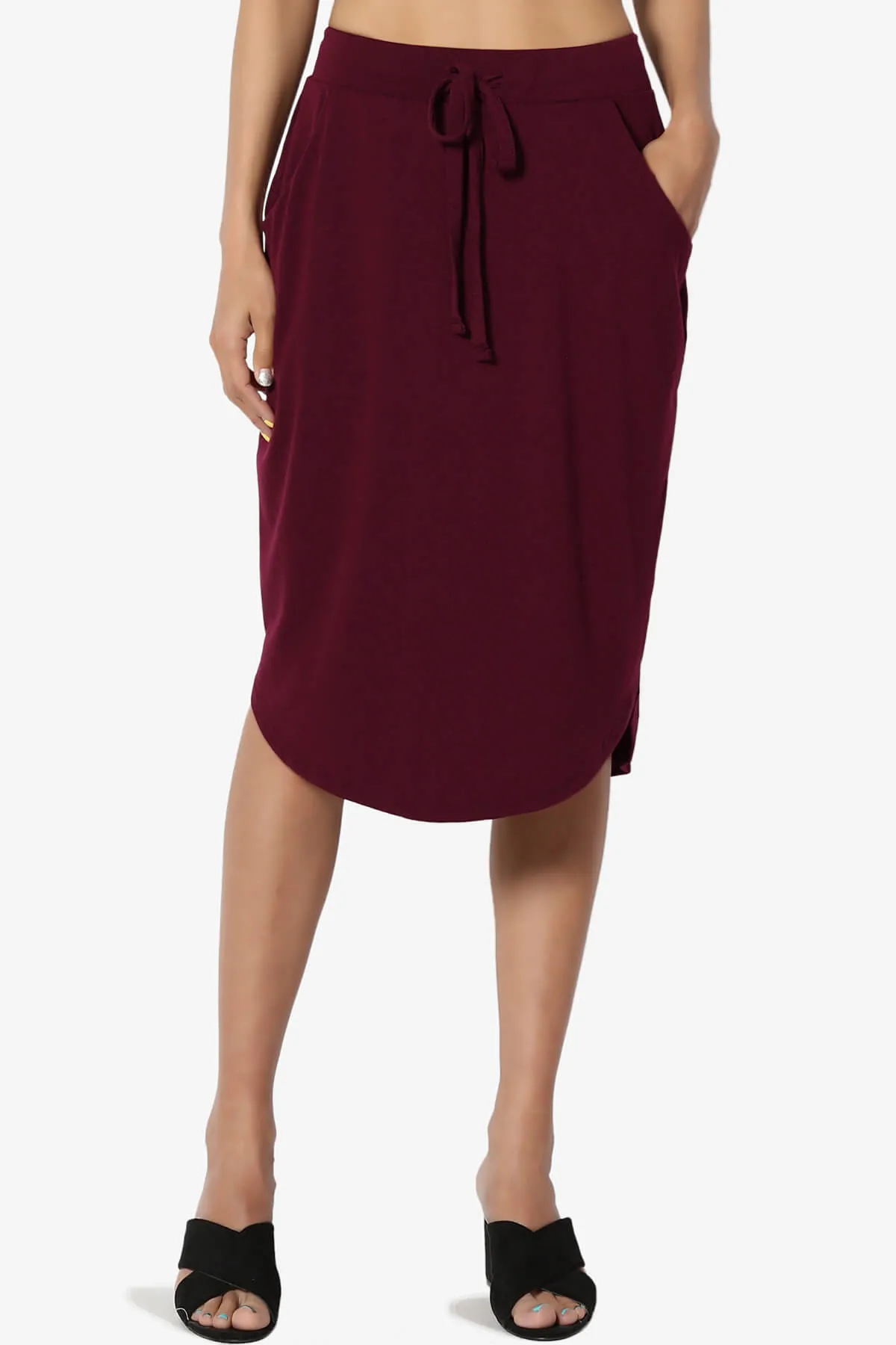 Eclipse Drawstring Midi Skirt