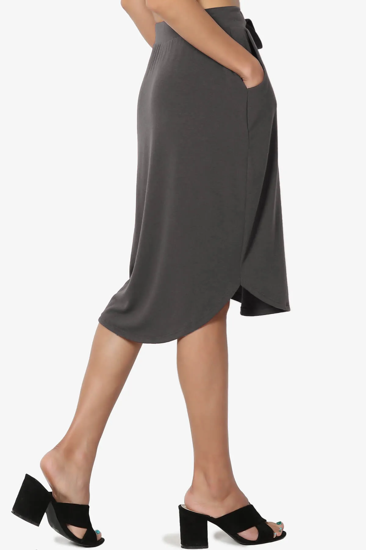 Eclipse Drawstring Midi Skirt