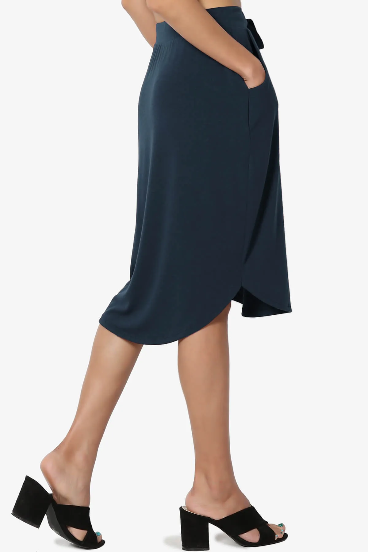 Eclipse Drawstring Midi Skirt