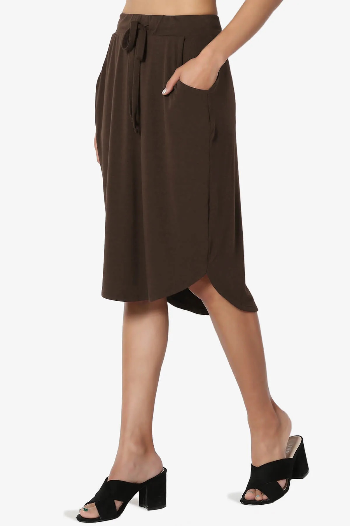 Eclipse Drawstring Midi Skirt
