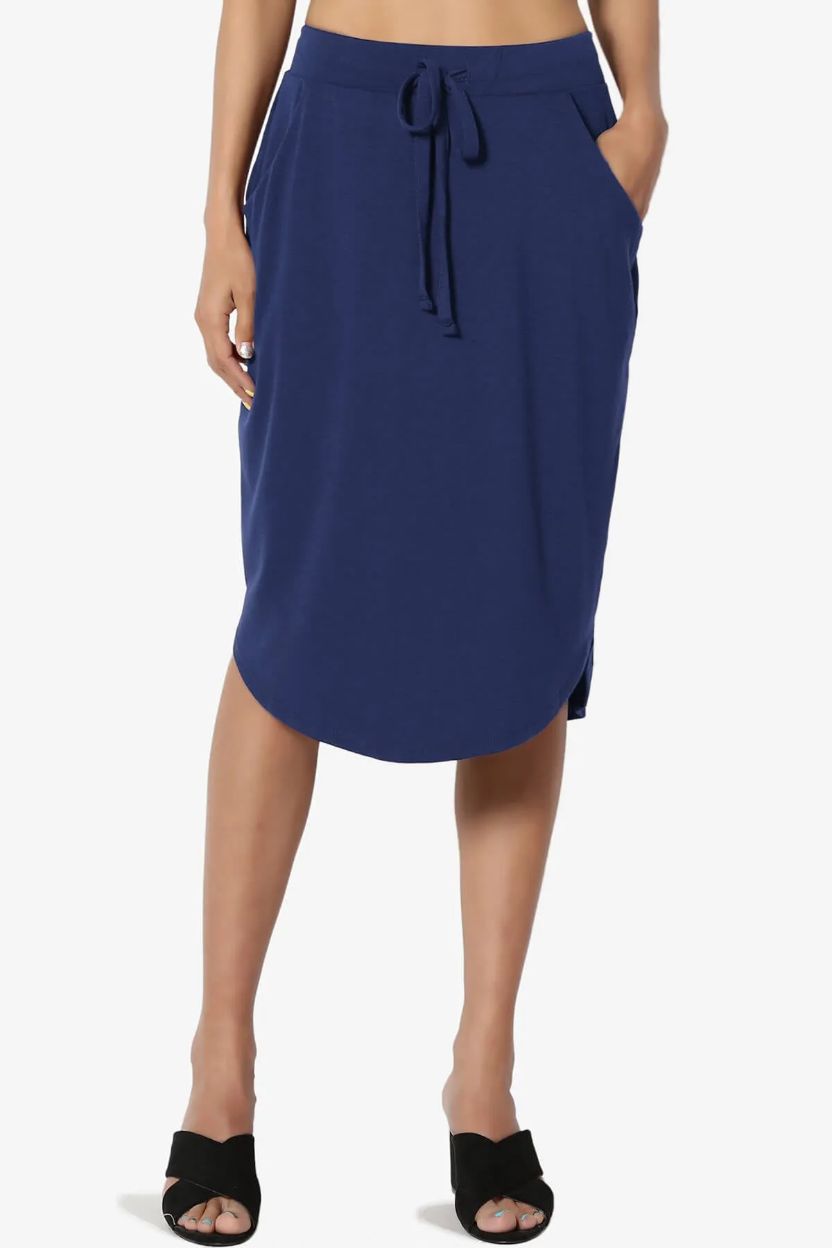 Eclipse Drawstring Midi Skirt