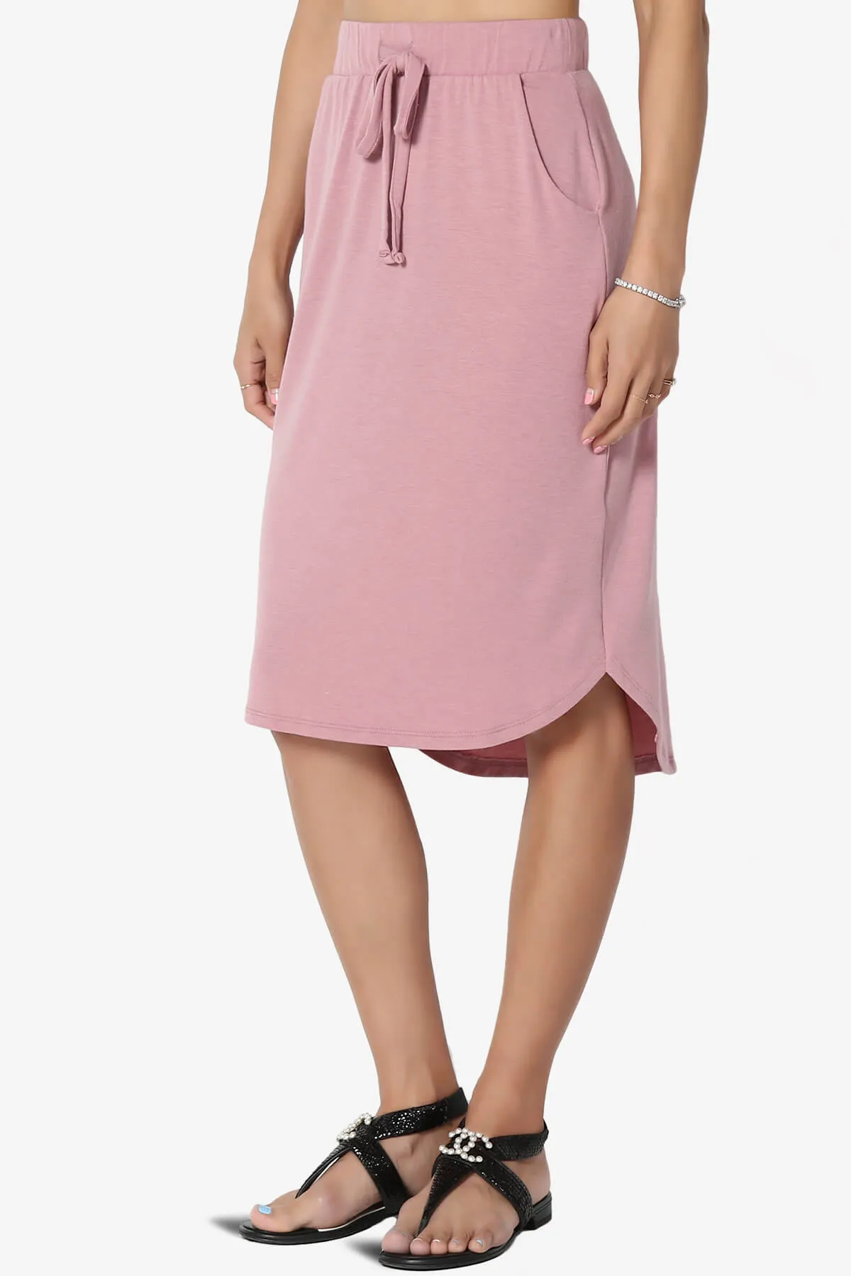 Eclipse Drawstring Midi Skirt