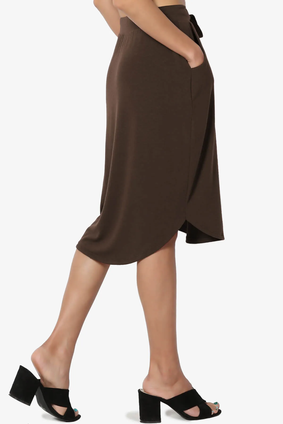 Eclipse Drawstring Midi Skirt