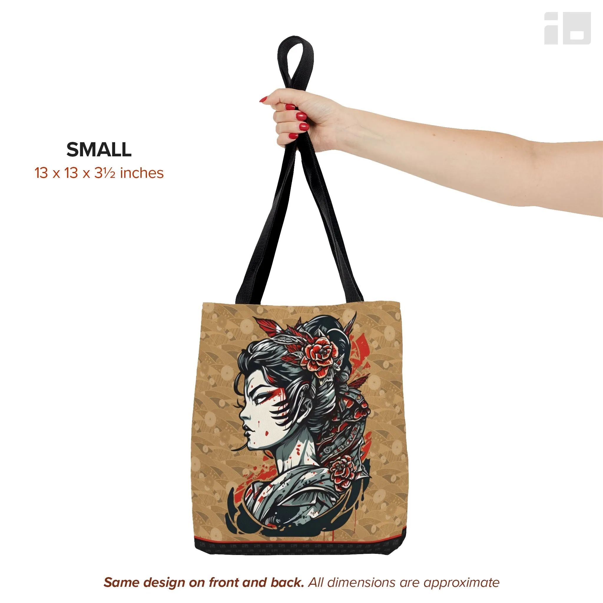 Fierce Japanese Geisha Tattoo Tote Bag