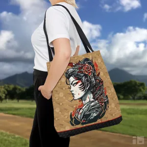 Fierce Japanese Geisha Tattoo Tote Bag