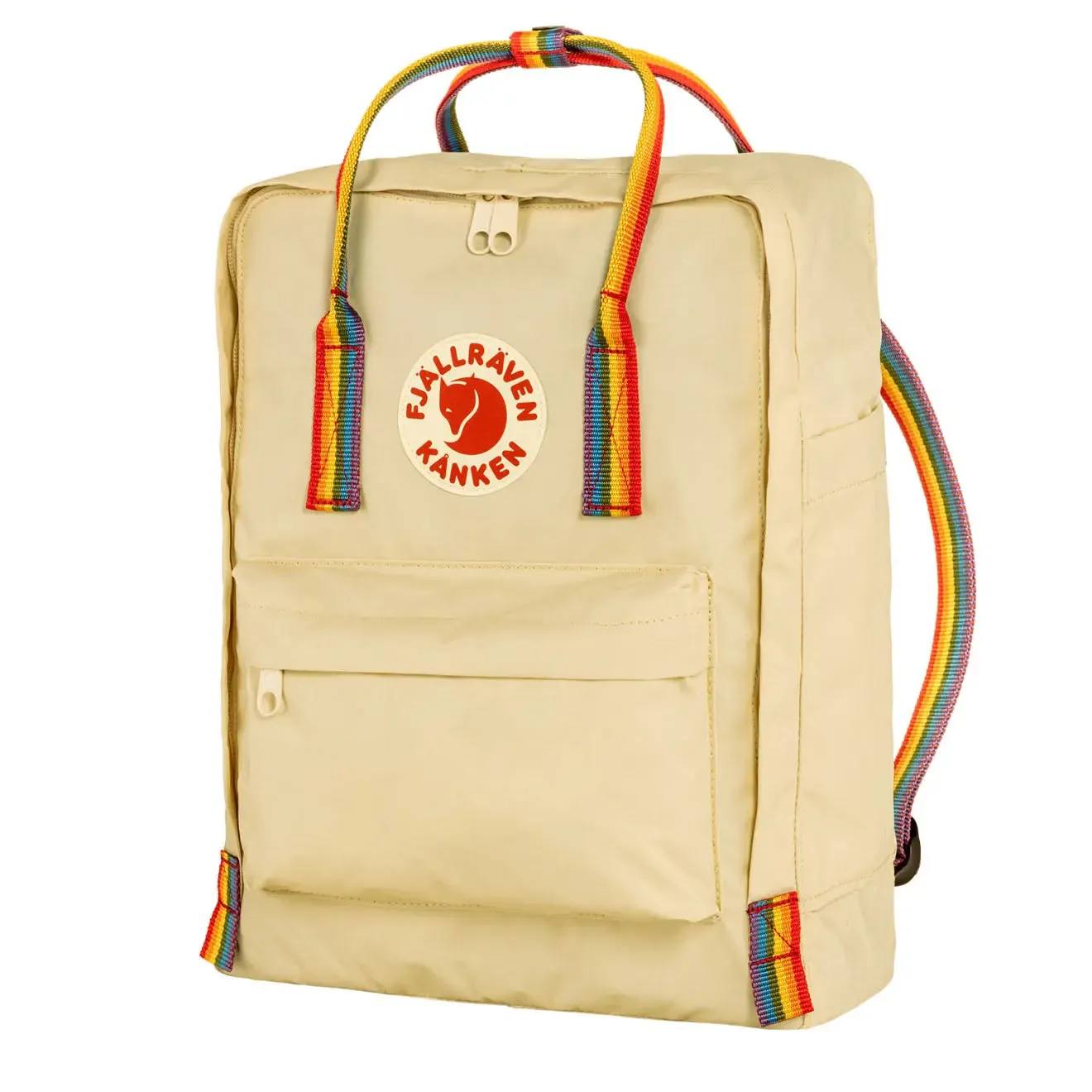 Fjallraven Kanken Rainbow Classic Backpack Light Oak / Rainbow Pattern