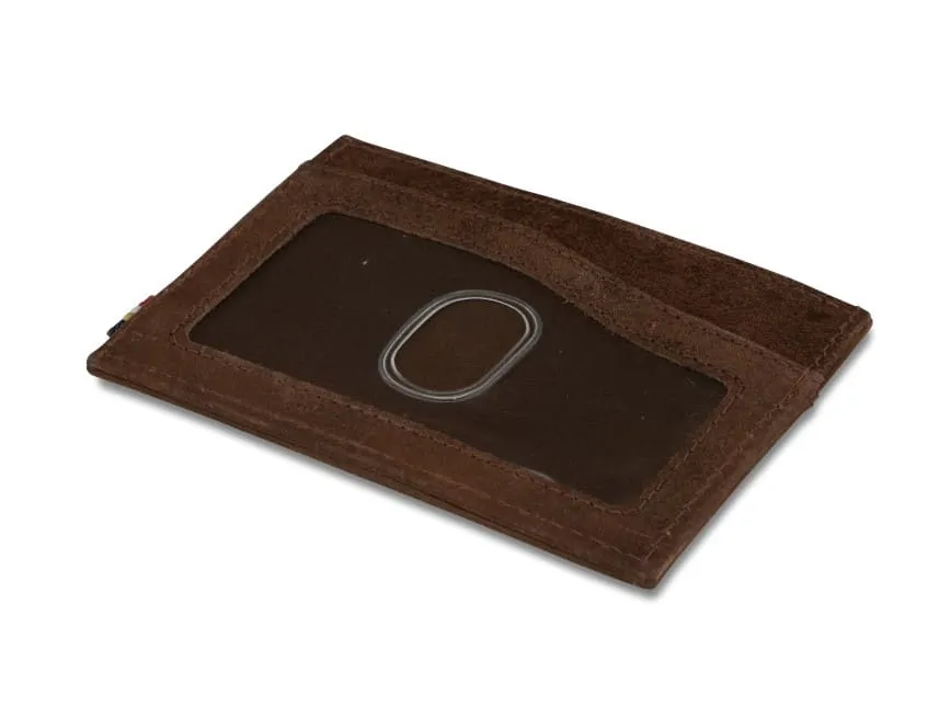 Garzini RFID Leather Card Holder ID Window Brushed