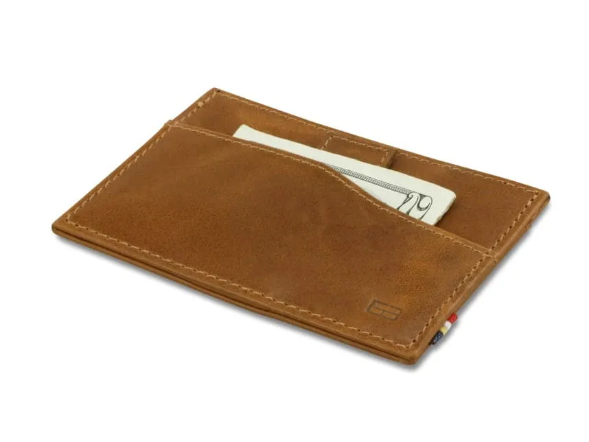 Garzini RFID Leather Card Holder ID Window Brushed