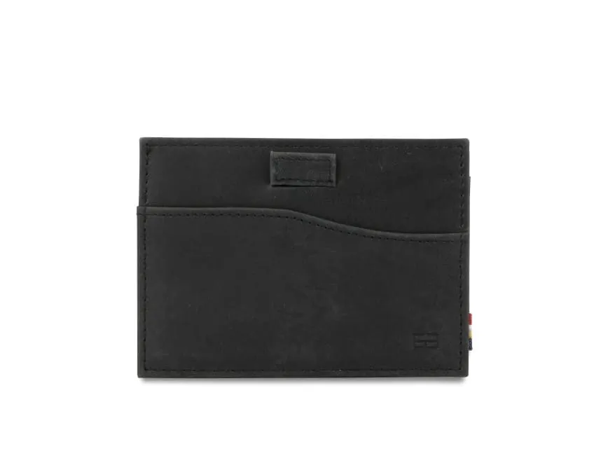 Garzini RFID Leather Card Holder ID Window Brushed