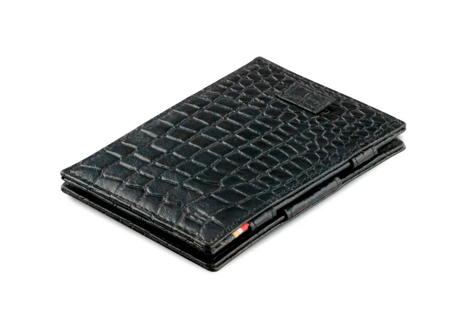 Garzini RFID Leather Magic Wallet Card Sleeves Croco