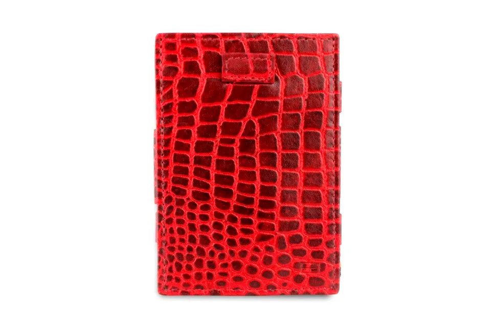 Garzini RFID Leather Magic Wallet Card Sleeves Croco