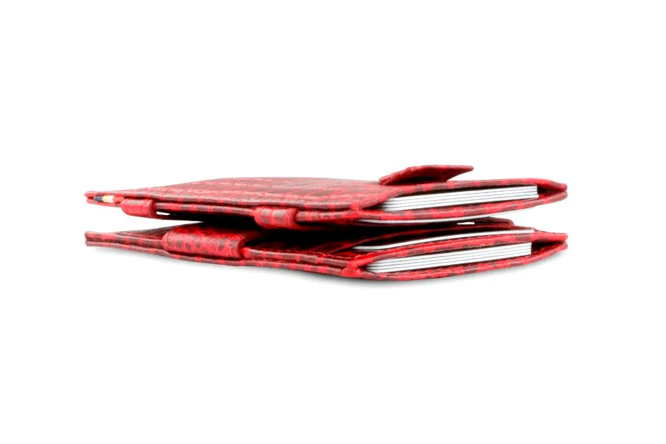 Garzini RFID Leather Magic Wallet Card Sleeves Croco