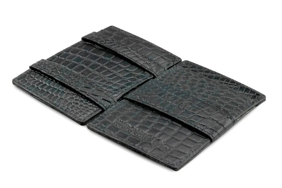 Garzini RFID Leather Magic Wallet Card Sleeves Croco