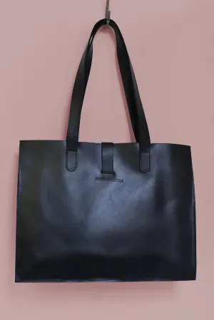 GEN Large Leather Handbag, Black