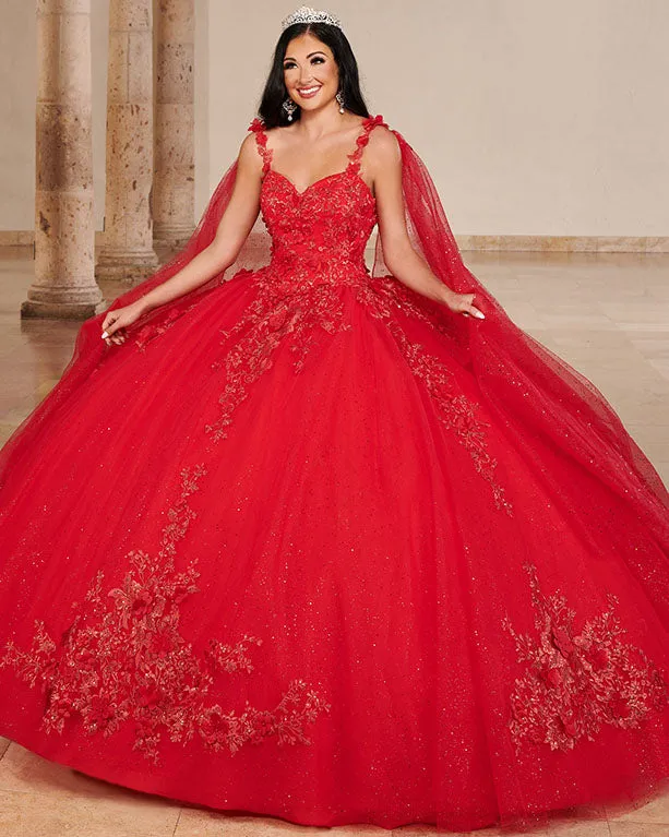 Glitter Quinceanera Dress 3D Flowers Sequined Lace Yellow Tulle Ball Gowns Sweet 16 vestidos de quinceañera