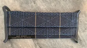 GNV Airport:   Navy with Gold Dots and Navy Foldover Elastic for Ears