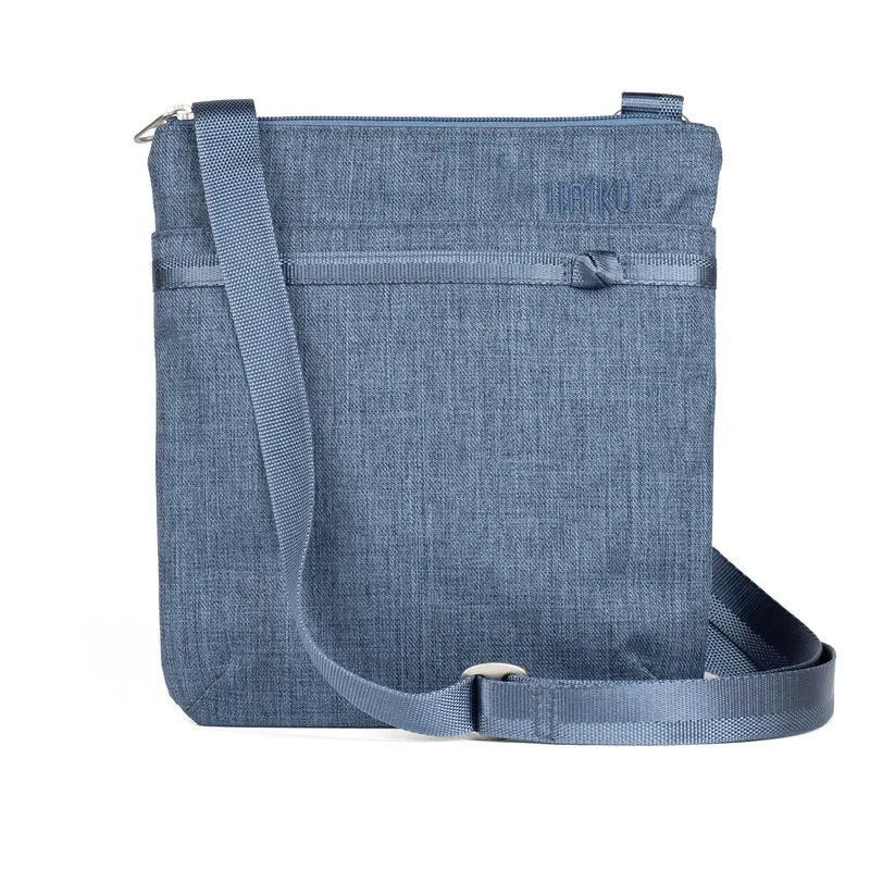 Haiku Revel Crossbody Bag in Stone Gray,  River Rock Blue, Cherry Blossom & Black