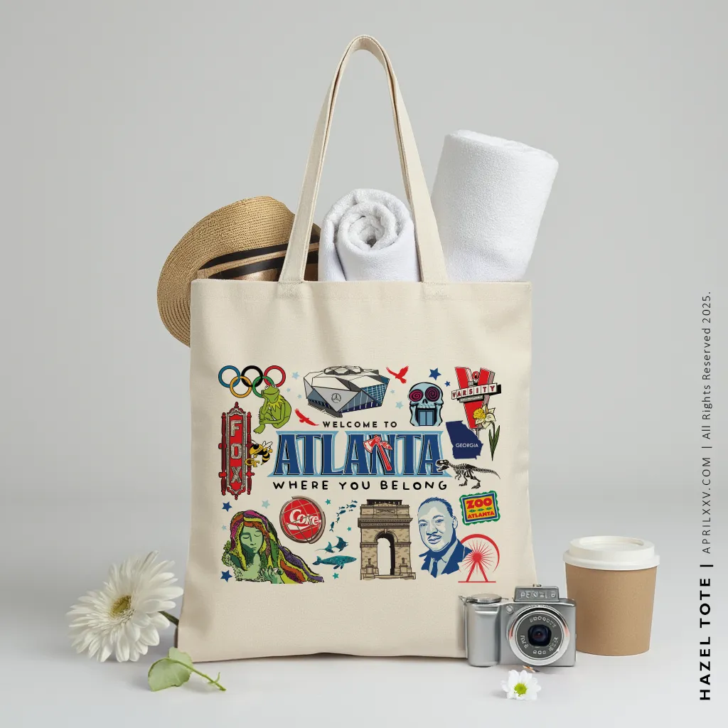HAZEL | Atlanta, Georgia Canvas Tote