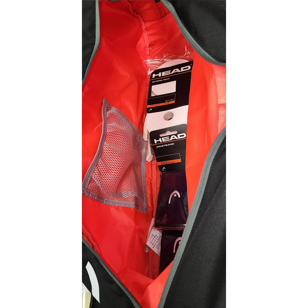 Head Tour Team Monstercombi 12 Racquet Bag (Black/Orange)