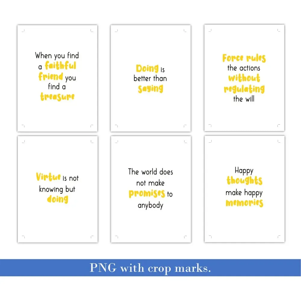 Healthy Mindset Sayings for Kids - PLR Card Deck