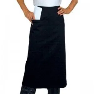 Heavy Duty Black Waist 3/4 Apron (Pocket)