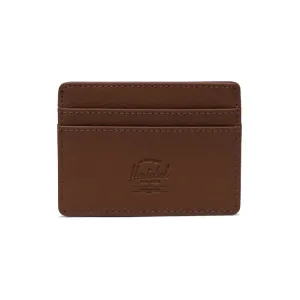 HERSCHEL CHARLIE CARDHOLDER VEGAN LEATHER - SADDLE BROWN