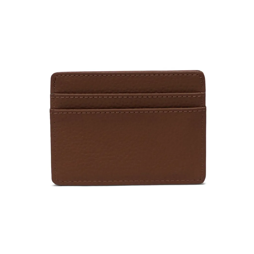 HERSCHEL CHARLIE CARDHOLDER VEGAN LEATHER - SADDLE BROWN
