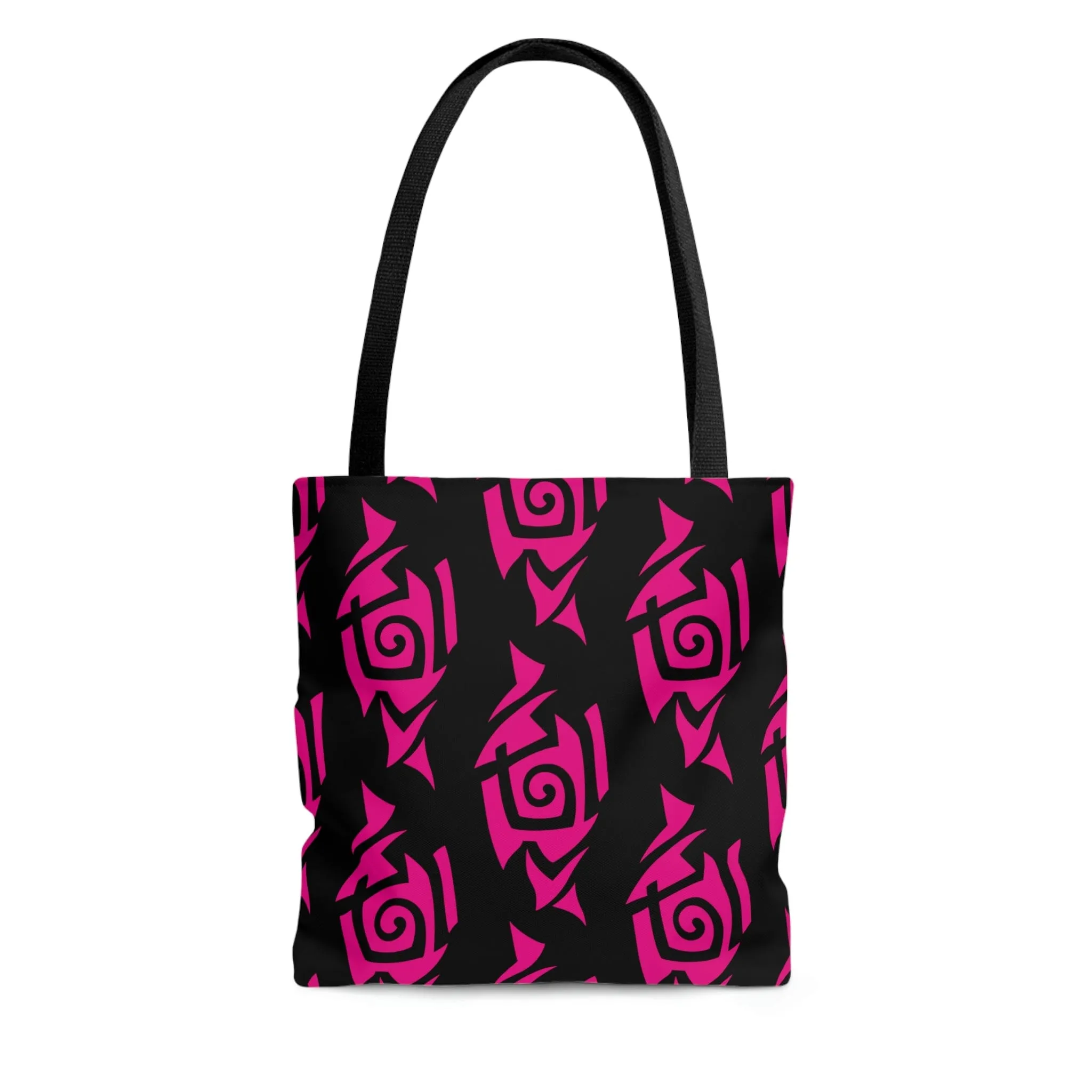 Hot Pink and Black Tribal Tattoo Tote Bag