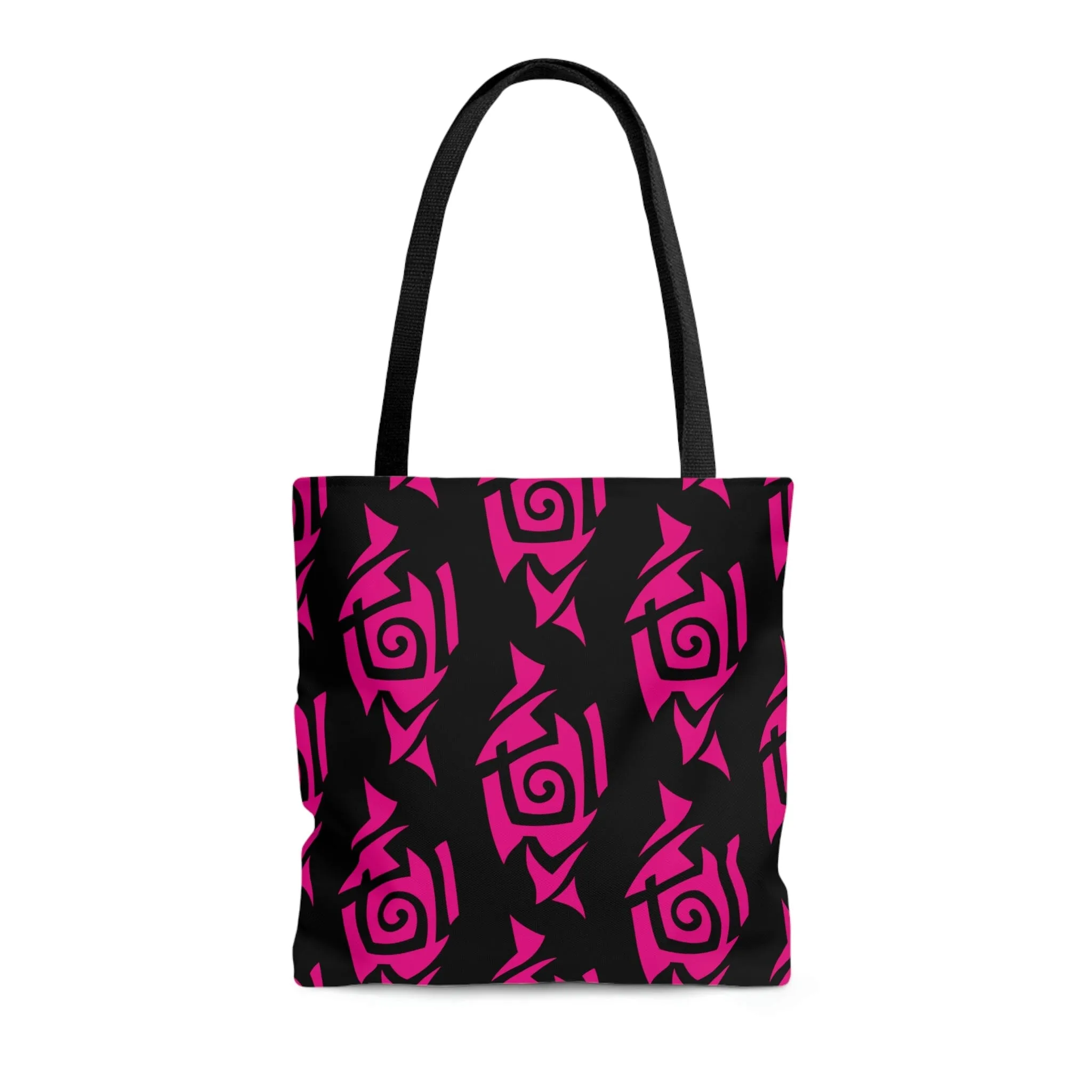 Hot Pink and Black Tribal Tattoo Tote Bag