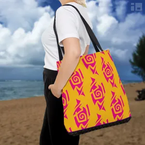 Hot Pink and Gold Tribal Tattoo Tote Bag